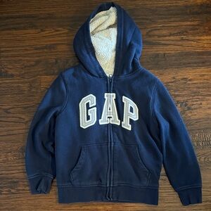 GAP Kids Dark Blue Hoodie with Logo